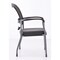 Officesource CoolMesh Collection Mesh Back Guest Chair with Arms and Titanium Gray Frame OSSN6911PBK - alternate 4